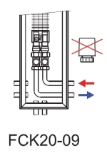 Convector de pardoseala ingropat ISAN - DYNAMIC FCK20-09 800